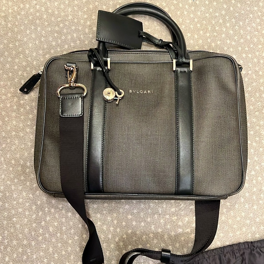 Bvlgari RARE Black laptop bag or handbag